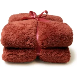 Teddy plaid 150x200cm redwood