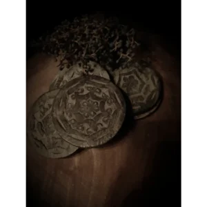 Houten onderzetters 6 stuks