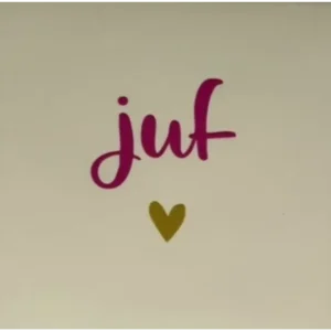 Tegeltje Juf creme