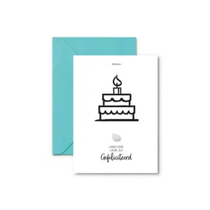 EEN KAARTJE GEFELICITEERD