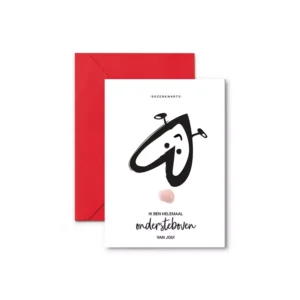 EEN KAARTJE HELEMAAL ONDERSTEBOVEN VAN JOU