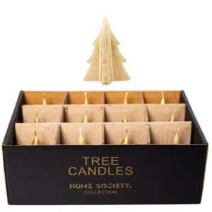 Home society Tree Candle S Gold