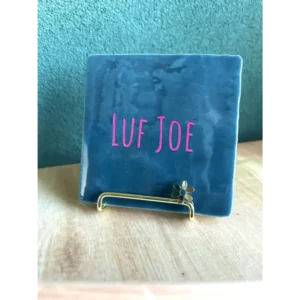 Gouden tegel standaard bloemetje