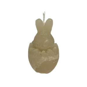 Deco Kaars Bunny Egg  greige