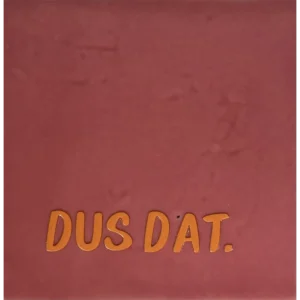 Tegeltje dus dat. roze/oranje