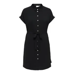 CARMETTA LIFE SS V-NCK SH DRESS WVN NOOS