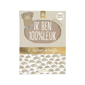 100%leuk Baby romper in box