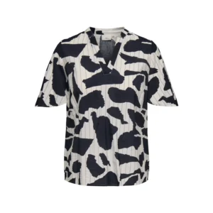 CARMISIA LIFE 2/4 V-NECK TOP AOP