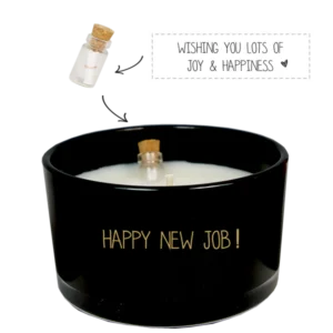 FLESSENPOST KAARS - HAPPY NEW JOB! - WARM CASHMERE