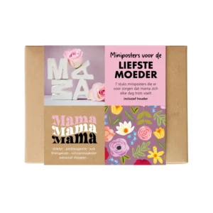 Doosje miniposters voor de liefste moeder