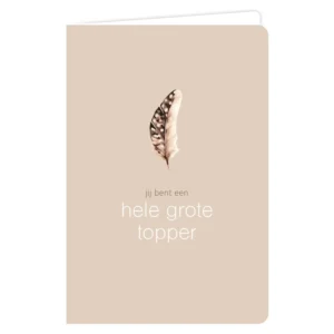 water Jij bent een hele grote topper