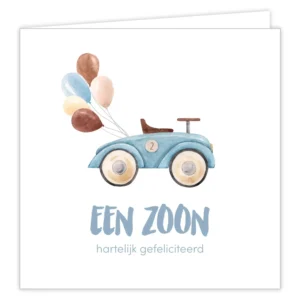 BIXX Een zoon hartelijk gefeliciteerd