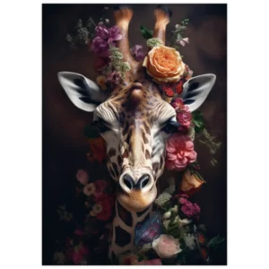 Poster a4 Giraffe