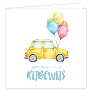 BIXX Gefeliciteerd met je rijbewijs