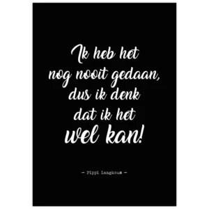 Poster A4 Pippi langkous