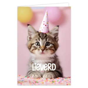 Wenskaart Gefeliciteerd Lieverd