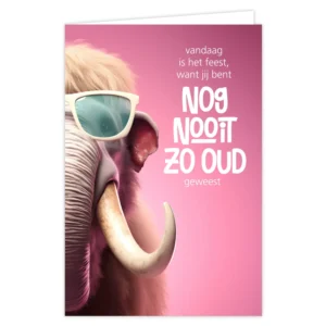 Wenskaart Vandaag is het feest