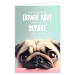 Wenskaart ook al vier je het liever niet