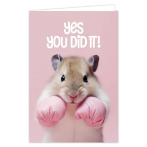 Wenskaart you did it