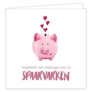 BIXX Alsjeblieft, een bijdrage voor je spaarvarken