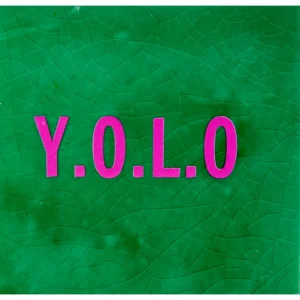 Tegeltje y.o.l.o groen