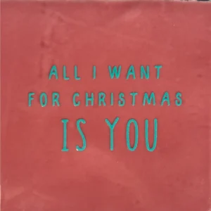 Tegeltje all i want roze