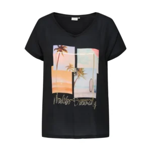 CARKETTY LIFE SS V-NECK MIX TEE JRS