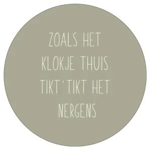 muurcirkel klokje tikt mosgroen 40 cm