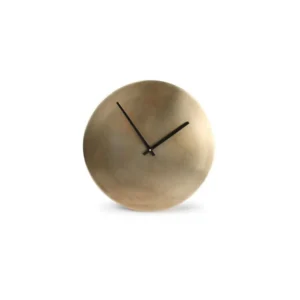 Wandklok 38cm metaal goud Zone