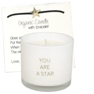 My Flame Geurkaars met wens-armband-You are a star