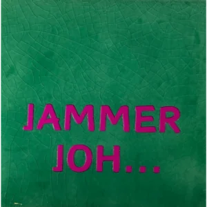 Tegeltje 'jammer joh' groen