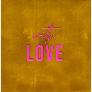 Tegeltje With Love oker