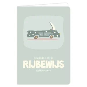 Flow Geslaagd voor je rijbewijs gefeliciteerd