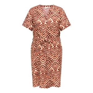 CARSHILLA 2/4 KNEE DRESS VIS AOP BS - 48