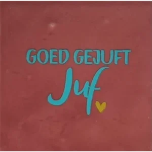 Tegeltje Goed gejuft roze