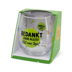 Glas Juf bedankt