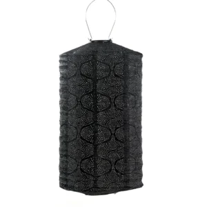 Lumiz Solar Lampion Tigres Cylinder - 28 cm - Zwart
