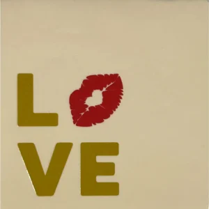 Tegeltje Love creme