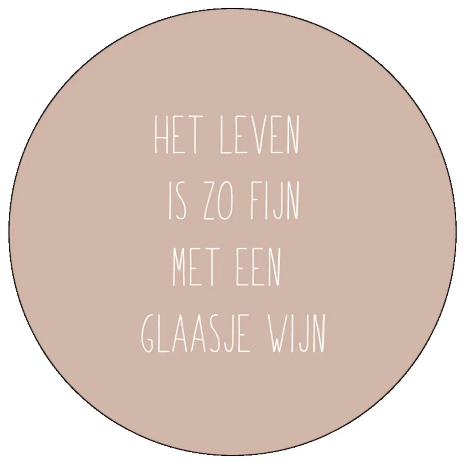 Muurcirkel wijn oud roze 40cm