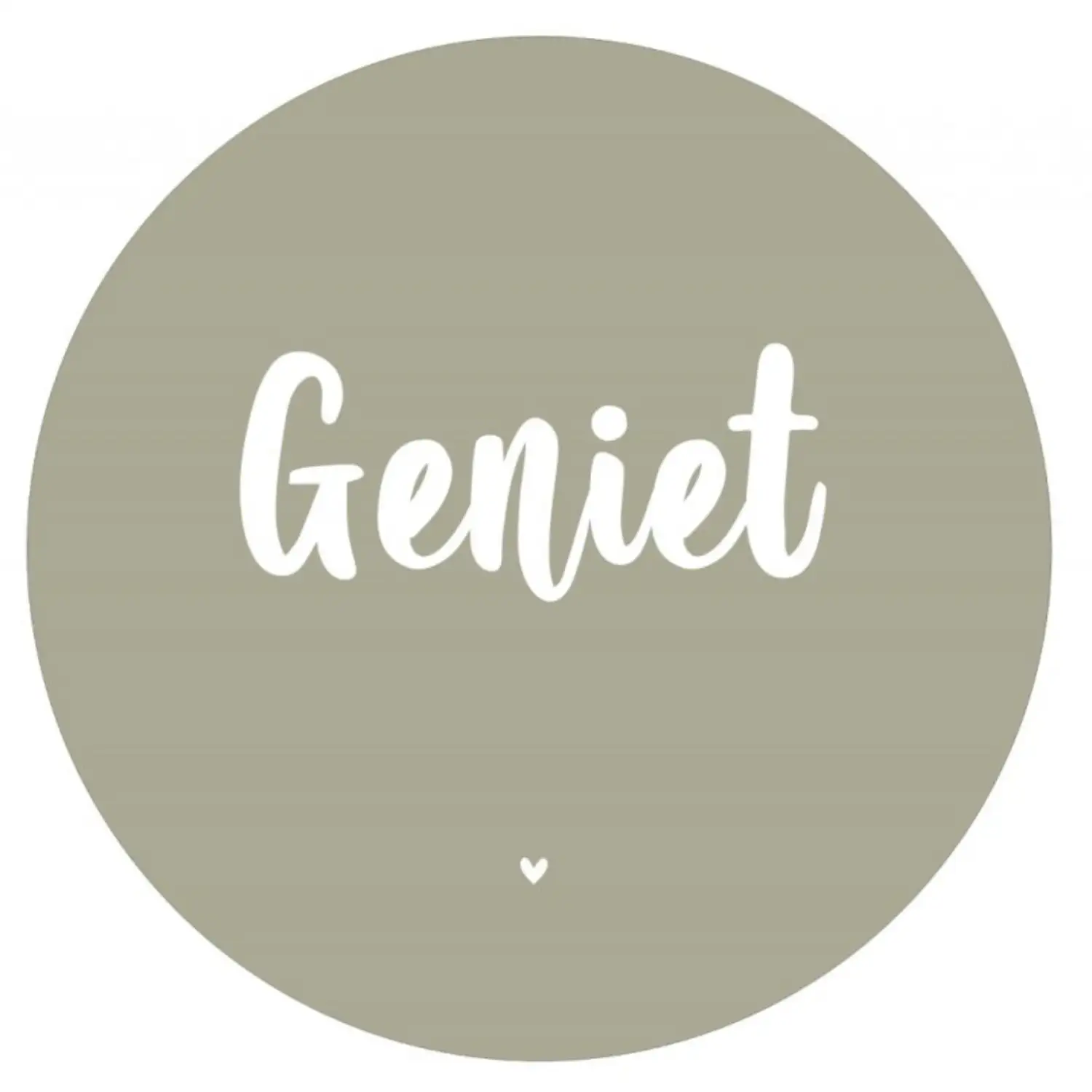 Muurcirkel geniet mosgroen 30 cm