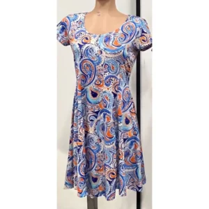 Iz naiz flairdres paisley blue - Blue, XL