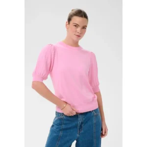 KAlone Knit Pullover 1/2 SL NO - Pink Frosting, M