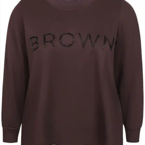 Zh-Mya 1441-Pullover L/S pf6 - Chokolade, xl=54