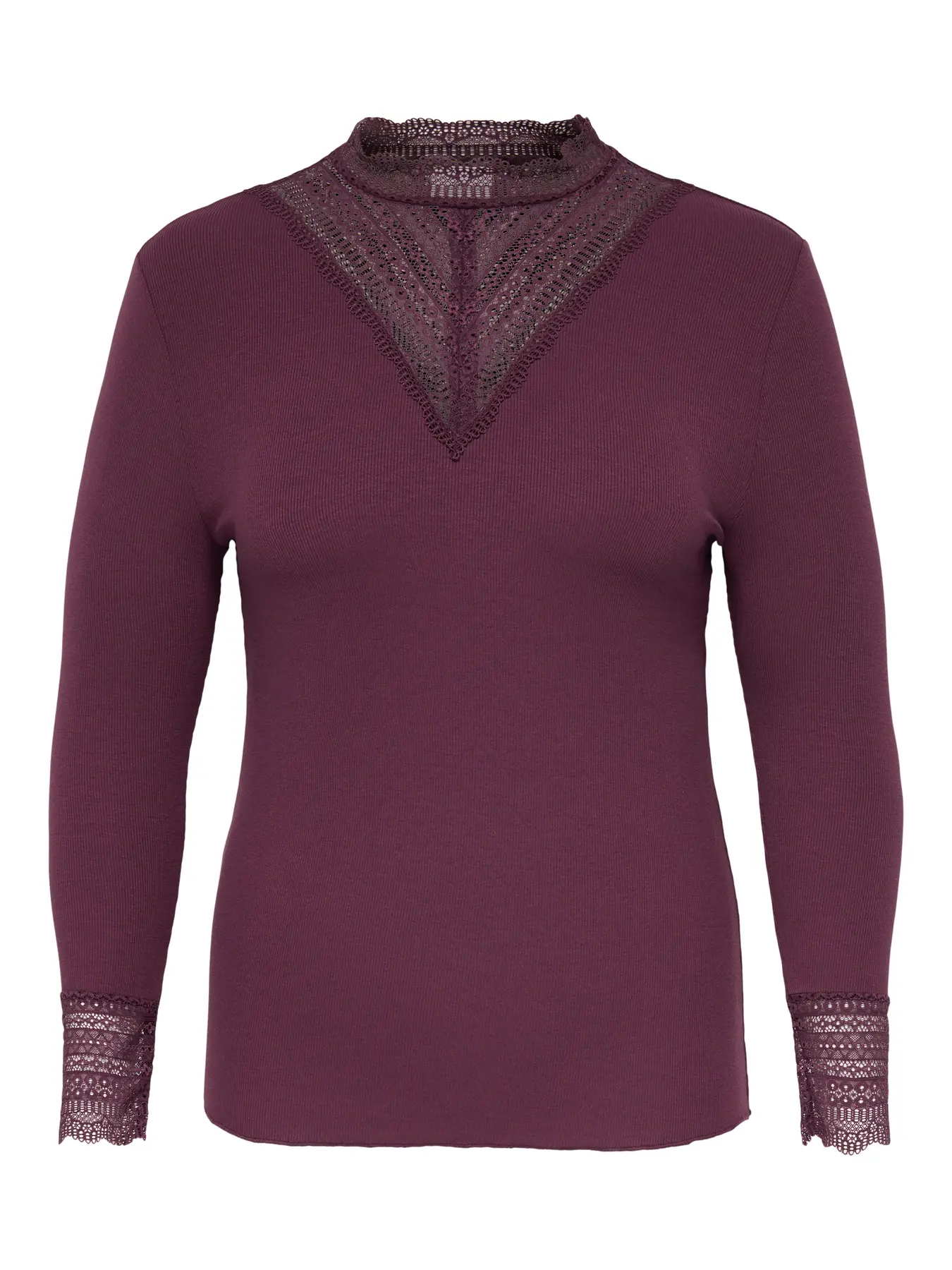 CARTILDE RIB LACE L/S TOP JRS NOOS - Afbeelding 6