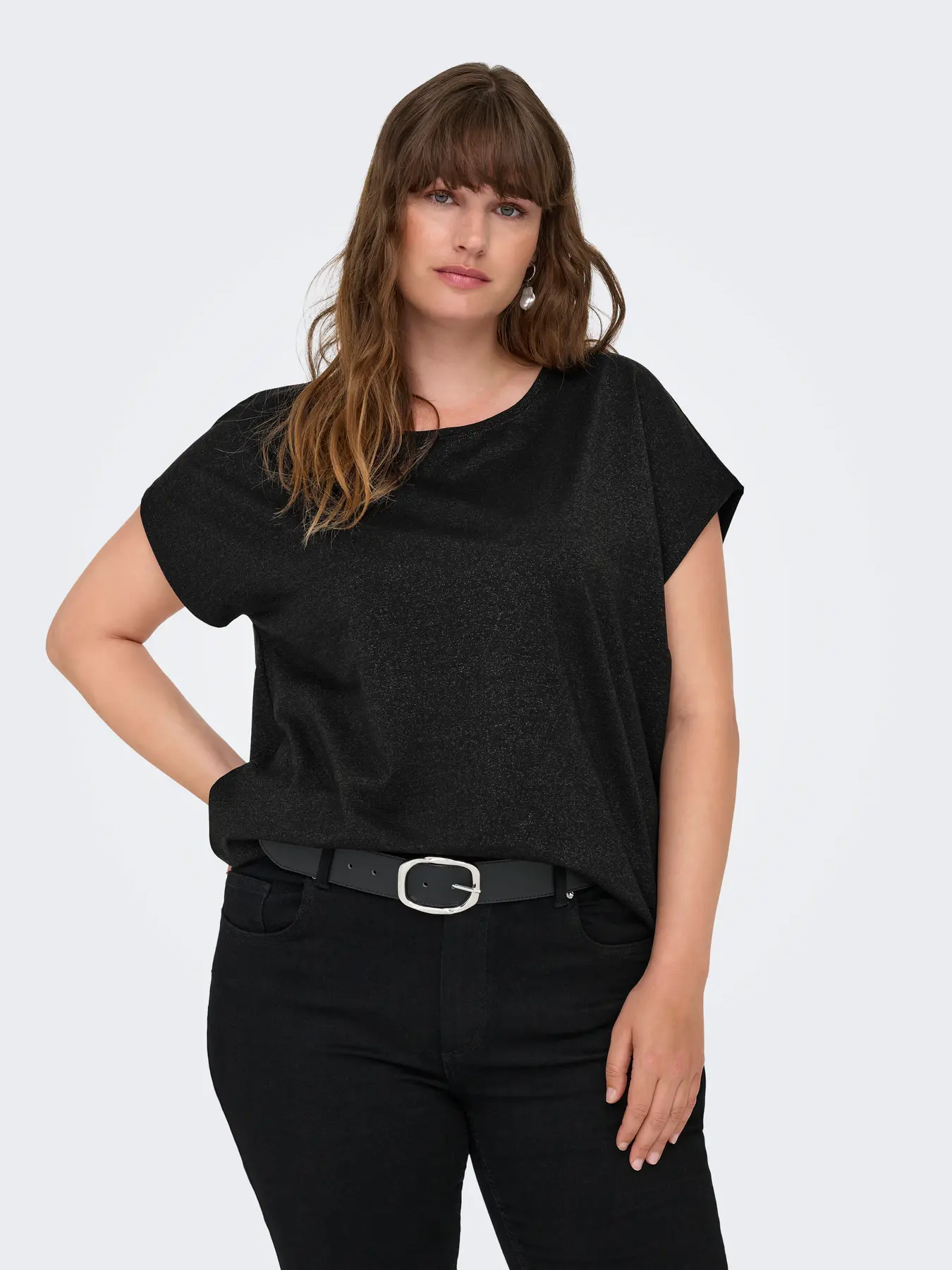 CARMOSTER GLITTER S/S TOP JRS NOOS - Afbeelding 5