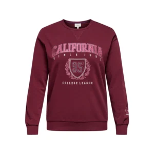 CARBEN L/S O-NECK SWEAT JRS - Zinfandel, M-46/48