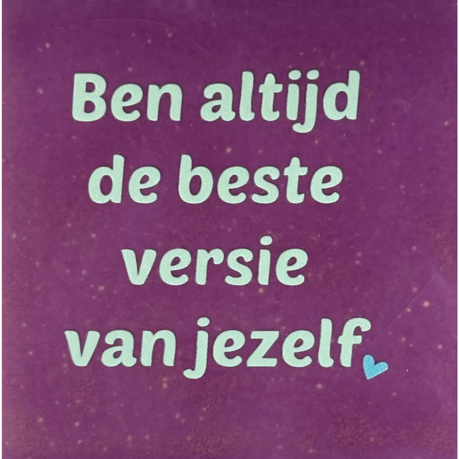 Tegeltje Ben altijd de beste versie lila
