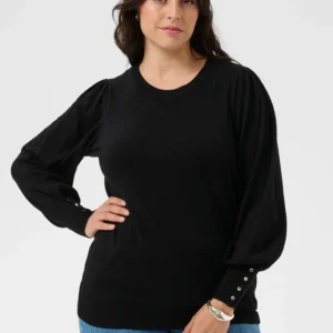 KClizzy Round Neck Pullover Buttons f6