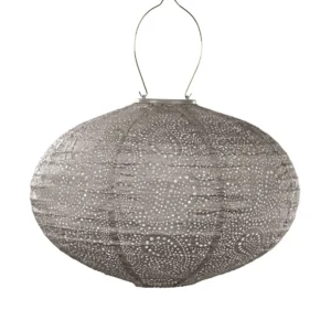 Lumiz Solar Lampion Paisley Oval - 40 cm - Taupe