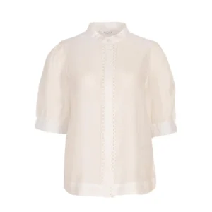 Azzurro blouse wit
